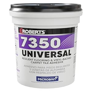 ROBERTS Universal Resilient Flooring & Vinyl-Backed Carpet Tile Adhesive – 1 Gal. (3.78 L)