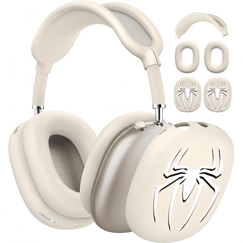 HYHMXB �P�[�X�J�o�[ AirPods Max 2/1�Ή� �C���[�p�b�h�P�[�X/�C���[�J�b�v/�w�b�h�o���h�J�o�[ AirPod Max(2026/2024/2020)�p ���킢������X�p�C�_�[�w�b�h�t�H���A�N�Z�T���[�v���e�N�^�[ Apple AirPo