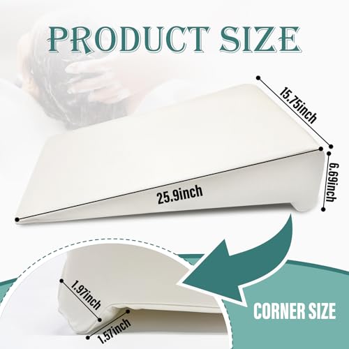 Wibeelee Hair Washing Station for Kids Waterproof Shampoo Foam Mat with Ergonomic Design Non Slip Bath Pillow Sink Soft Neck Support for Easy Hair Wash