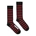 Price comparison product image Dr.Martens Fashion Thin Stripe Cotton Polyamide Elastane Unisex Socks - Cherry Red Black - S
