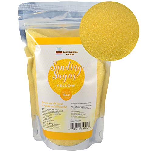 Sanding Sugar Yellow 16 Oz
