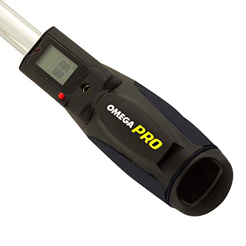Omega Pro 83017 Digital Torque Ratchet Wrench 1/2 inch Drive - Range 14.8-73.8 lb ft (Foot Pounds) / 20-100 Nm (Newton Meters)