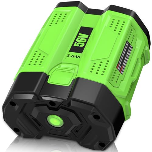1 Pack 5000mAh Ultra High Capacity Lithium ion Battery Replacement for EGO 56V Battery Compatible with EGO 56 Volt BA2800 BA2800T BA4200 BA4200T BA1400 BA1400T BA5600T Cordless Power Tools(Multi)