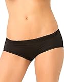 Rene Rofe Women's Crotchless Open Back Panty, Black, Medium/Large