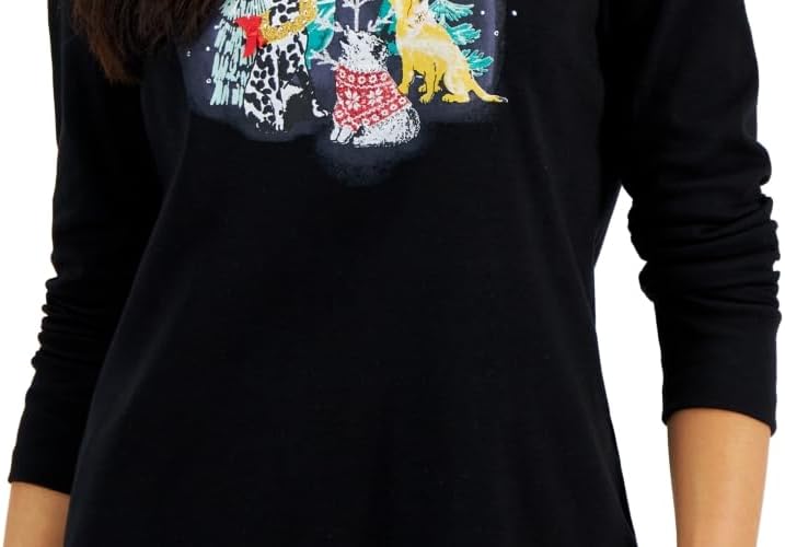 Women's Long-Sleeve Holiday Top - Image 3