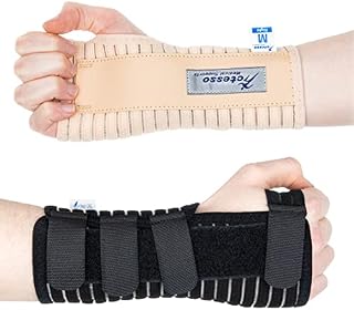 Actesso Breathable Wrist Support Brace Splint - Ideal for Carpal Tunnel, Sprains, and Tendonitis (Black, Large Right)