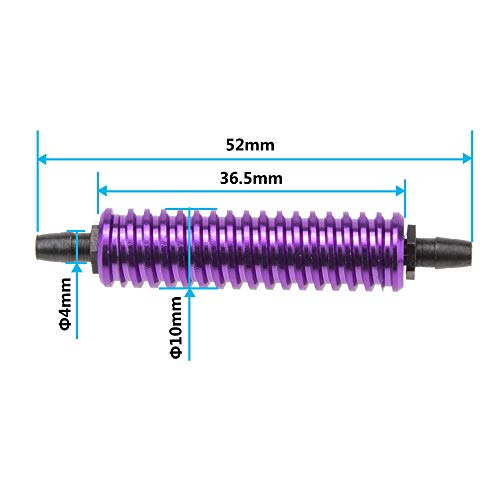 2Pcs Sharegoo Aluminum Fuel Tank Air Cooler Fuel Back Pressure Cooling Compatible With Hpi Hsp Redcat Traxxas Axial Himoto 1/8 1/10 Rc Nitro Engine Rc Car Off Road Monster Truck #TOP5