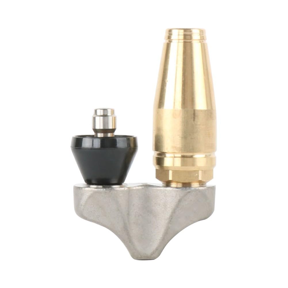 Ugello a getto di scarico turbo inverso, pressione massima 3000 PSI, in acciaio inox e rame, per idropulitrice