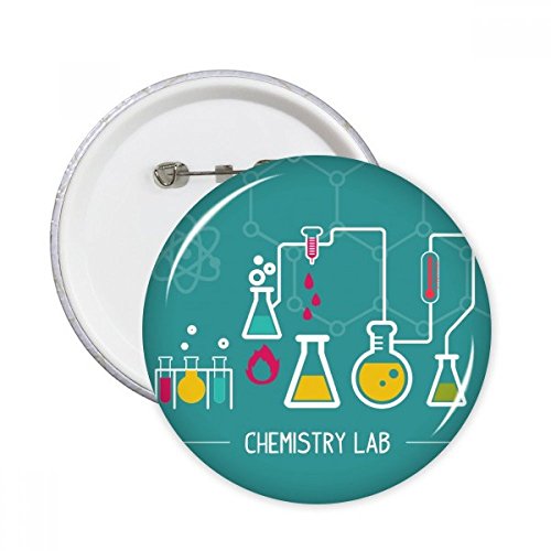 Vêtements ternes solution avec badge chimie ronde pins décoratif lot 5