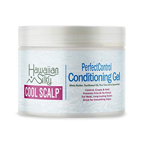 Hawaiian Silky Shea Butter Perfect Control Conditioning Gel, 8 fl oz with Sunflower Oil, Tea Tree Oil & Spearmint Extract