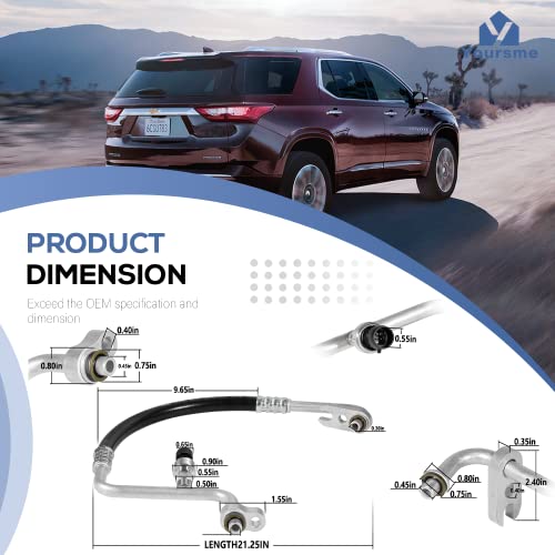 15-34440 Air Conditioning Compressor And Condenser Hose Assembly Replacement For Buick Enclave 2008-2012 Chevy Traverse 2009-2012 Gmc Acadia 2007-2012 Saturn Outlook 2007-2010 #TOP6