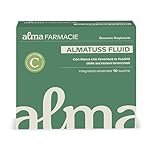 NAC, N-acetilcisteina 600 mg, Almatuss Fluid Alma Farmacie, Integratore Mucolitico Fluidificante, Sintesi del Glutatione, con Vitamina C, Zinco e Malva, Supporto al Sistema Immunitario, 10 bustine