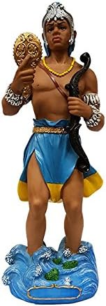12" Orisha Logun Ede Statue Santeria Lucumi African God Figure Figurine Logum