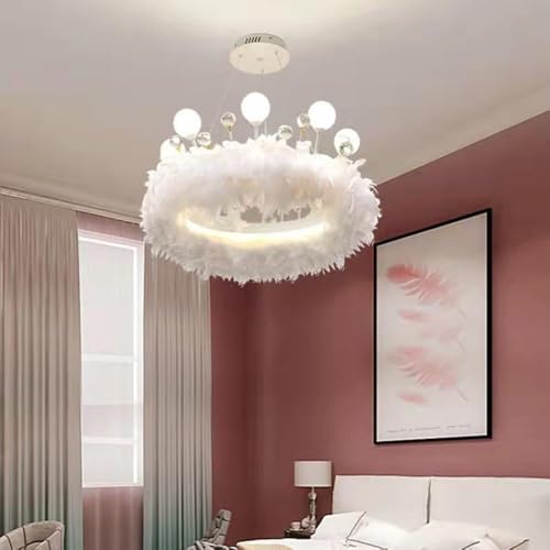 Pendentif LED light dimmable avec globe lait blanc pour fillette - 4