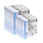 Amazon Basics Sacchetti di stoccaggio da viaggio arrotolabili, confezione da 12 (6 piccoli e 6 medi), per Abbigliamento, con Cerniera, Trasparente