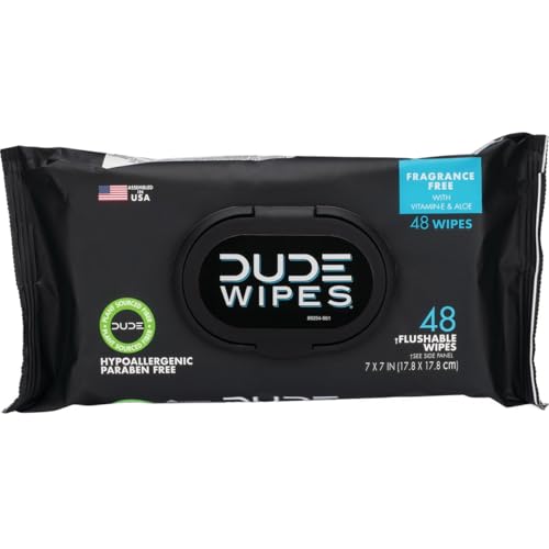 DUDE WIPES Disposable Wet Wipes 48 count