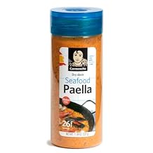 Carmencita. Seafood Paella. Dehydrated Broth with Saffron. Restaurant size. 337g 11.89oz.