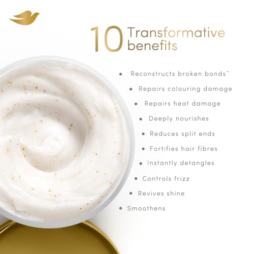Image of Dove 10in1 Peptide Bond Strength Hair Treatment Mask 120 ml |For Extremely Damaged Hair | with PROTEIN PEPTIDES beads| Reoncstructs bonds to repair heat, colour, chemical damage