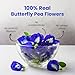 BLUE TEA - Butterfly Pea Flower Tea - 2.11 Oz (150+ Cups) | Antioxidant Rich | Chemical Free - Herbal Tea - Caffeine free - Non Bitter - No Preservatives | Zipper Pack