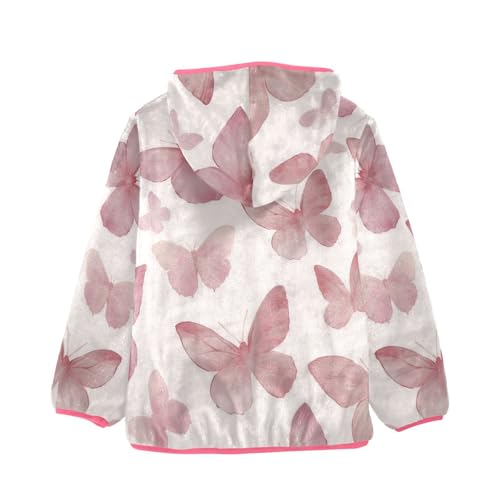 GuoChe Butterflies Toddler Girl Fleece Jacket2