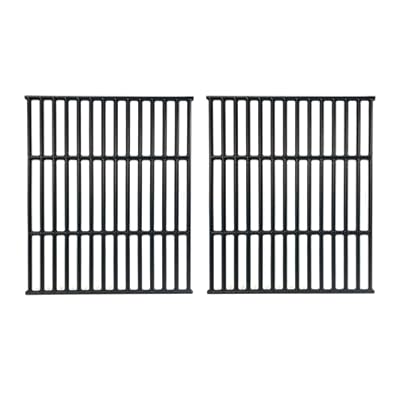 YIHAM Cast Iron Grill Grates for Broil King Signet 320, 20, 70, 90 (2007 and Newer), Broil Mate 1551-54, 165154, Huntington Grill Replacement Parts 11228 Cooking Grates 15 inch x 12 3/4 inch Set of 2