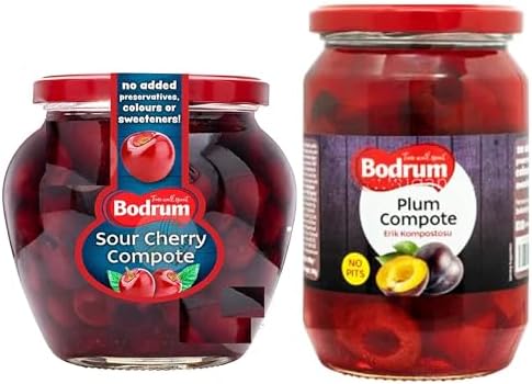 Bodrum Compote Combo | Plum & Sour Cherry | Authentic Taste | Tuskish ...