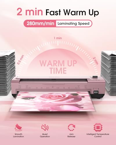 11 x 17 Laminator, Thermal & Cold Laminator Machine, Auto-Feed Jam-Free, Includes 20 Sheets, Cutter & Corner Rounder, for Photos, Letter to Legal, Home Office School, Personal & Co image 4