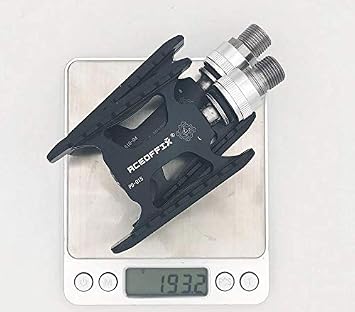 Titanium Quick Release Pedals + 2 Holders for Brompton Lightweight 193g Pair Black