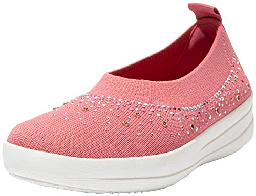 FitFlop Women's Ballet,Flat Uberknit Ombre Crystal Ballerinas