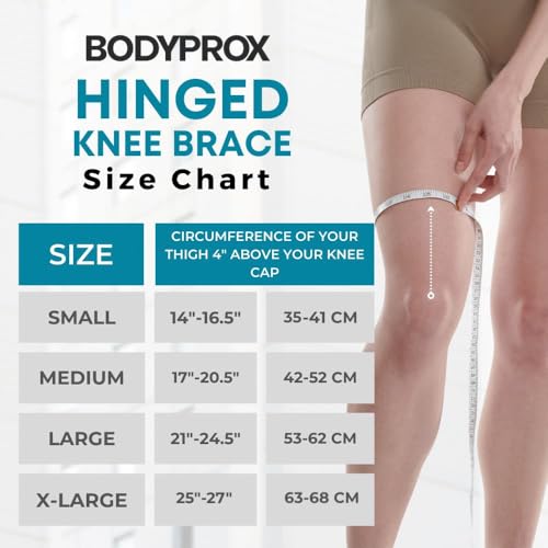 image for Bodyprox Hinged Knee Brace for Men and Women, Knee Support for Swollen