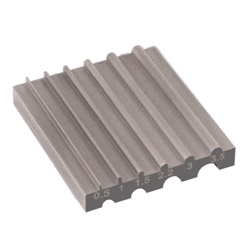 Sharpener For Leather Edge Beveler, Round Slot Leather Beveler Sharpen, Leathercutter Skiving Grinding Tool (Grey)