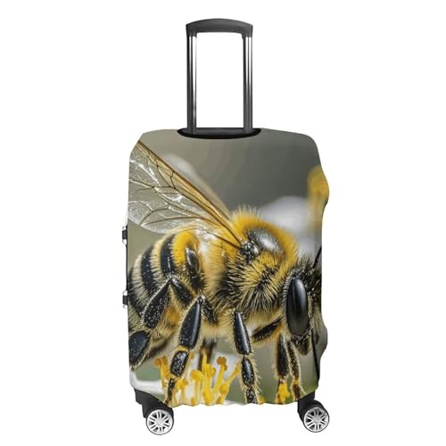 Honey Bee Luggage Cover, Elastic Luggage Protector Fits 19-32in Suitcases, Washable & Anti-Scratch Suitcase Cover for Men Women L4