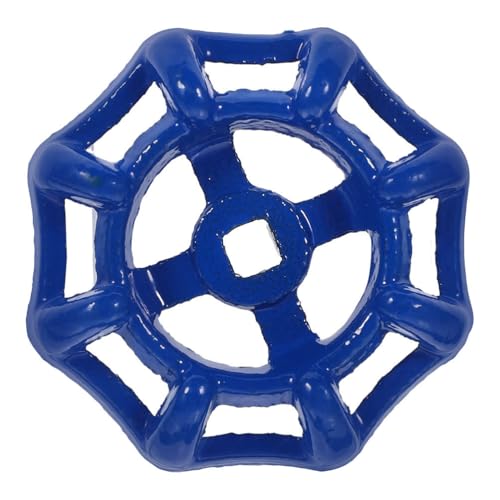 Healeved Poignée de Vanne d'Eau Ronde en Métal Bleu Foncé 6X6Mm Diamètre 58Mm, Volant de...