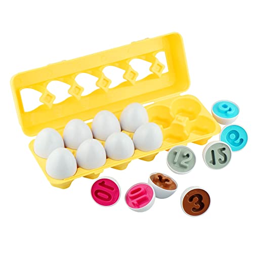 Dimple 12 Play Numbers Egg Matching Toy Play Matching Eggs Easter...