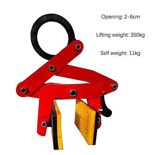 Pince de levage verticale antidérapante plaque acier rouge