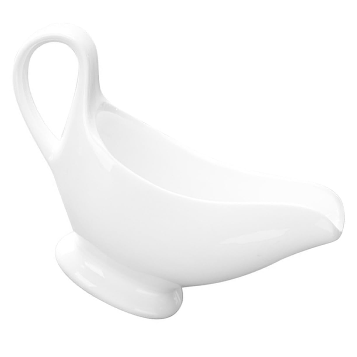 Garneck Ceramic Sauce Boat Gravy Boat White Coffee Creamer Pitcher Sauce Pitcher Small Pitcher Gravy Pourer Gravy Boat with Handle Gravy Pitcher Gravy Sauce Boat Gravy Bowl Syrup Ceramics