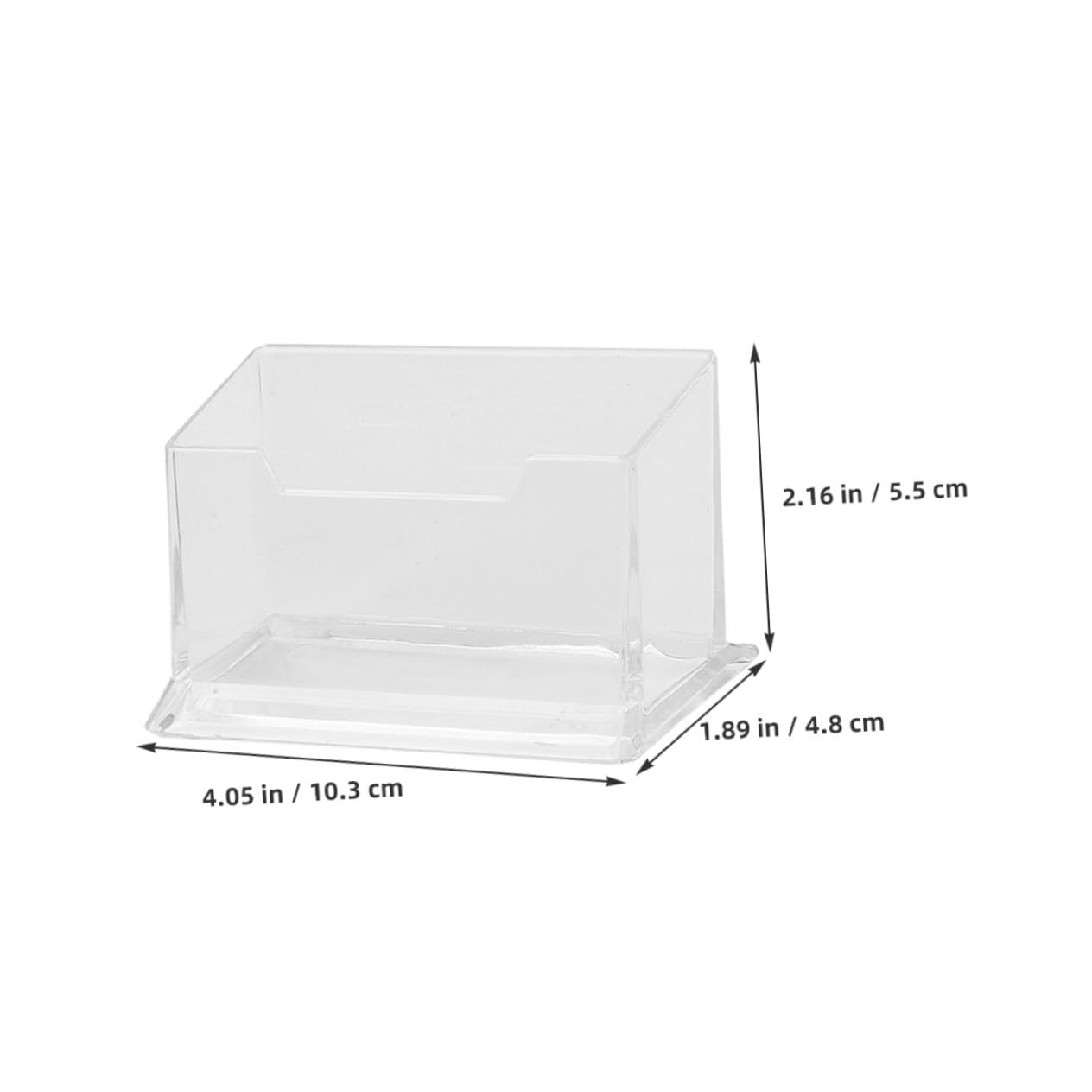 Homoyoyo 10pezzi Espositore in Plastica Trasparente Per Biglietti Da Visita Da Contenitore Per Carte Da Visita Da Scrivania Organizzatore Per Ufficio