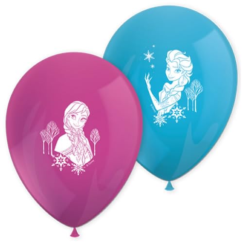 8 Luftballons * FROZEN 2 * als Deko für Kindergeburtstag und Mottoparty | 85cm Umfang | Disney Luftballon Ballons Ballondeko Mottoparty Kinderparty