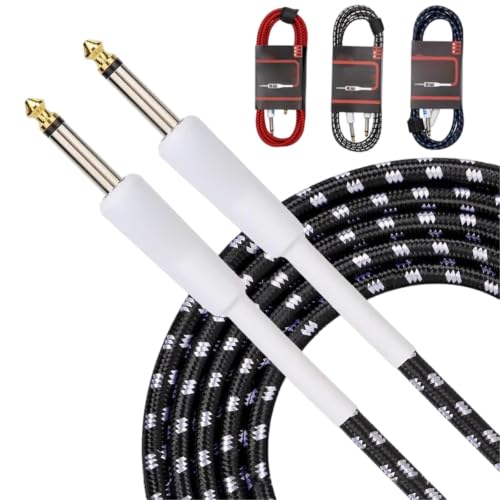 Cables de guitarra 6,35 mm con línea antiruido y audio universal 3