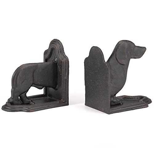 Phaxth Dachshund Dog Bookends Decorative, Wiener Dog Book Ends, Pair #TOP1