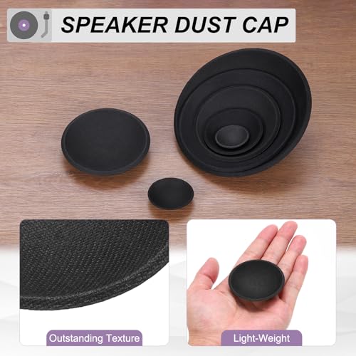 QUARKZMAN 4pcs De Tapa De Polvo para Altavoz 54mm/2.13" Diámetro Exterior Cúpula De Papel para Subwoofer Cubierta De Bobina con Pegamento para Reparación Y Accesorio De Decoración De Altavoz - imagen 3
