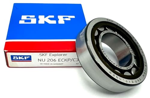 SKF NU206 ECKP C3 Cylindrical Roller Bearing 30X62X16 MM