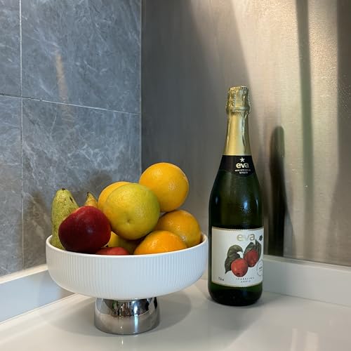 Joliejulie FRUITBOWL03 Ceramic Fruit Bowl, 8-Inch Decorative Bowl, Pedestal Bowl Table Centerpieces Decor Serving Dish Bowl thumb #3