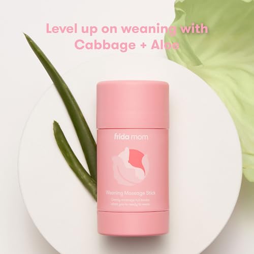 Frida Mom Weaning Massage Stick, Breast Milk Weaning Balm Stick, Stop Breastfeeding Naturally, Infused with Cabbage & Aloe