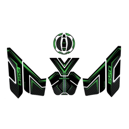Protection de réservoir moto Kawasaki Versys 650 2022-2026 verte pour road-trip et duo