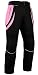 Produktbild Turin - Damen Motorradhose mit Protektoren - wasserdicht - schwarz & rosa - Größe 38 normale Größe - W30 L30