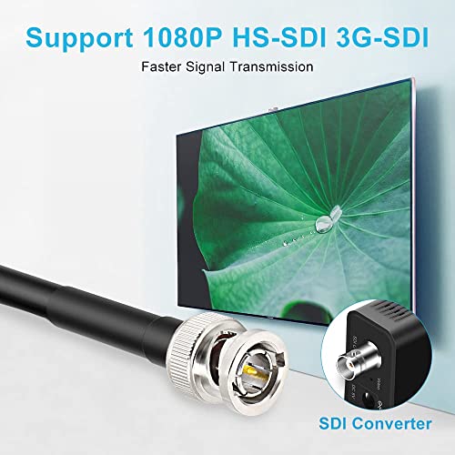 Cable HD-SDI de 75 ohmios XRDS -RF de 6 pies con conectores BNC para un video coaxial sin cortes 4