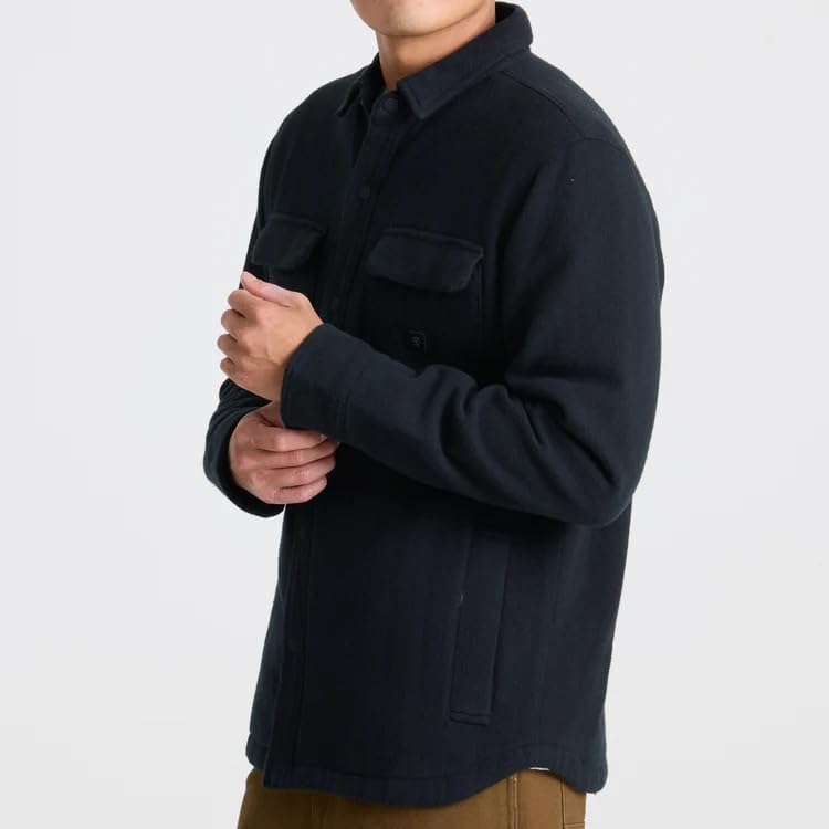 Roark Backwoods Flannel Overshirt Jacket for Men, Insulated Cotton Shirt Jacket for Layering - Image 3