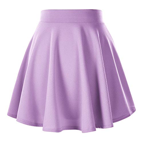 Image of Urban CoCo Women's Basic Versatile Stretchy Flared Casual Mini Skater Skirt