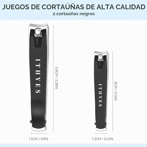 Miniatura 6 de Ithyes Juego De Cortaúñas Para Uñas Gruesas, Acero Inoxidable, Para Hombre Y Mujer, Grande